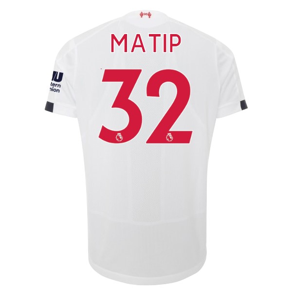 Camiseta Liverpool NO.32 Matip 2ª 2019 2020 Blanco